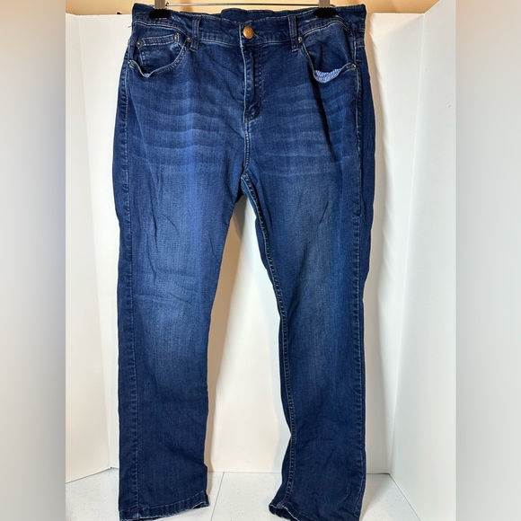 Mugsy Jeans Mugsy Jeans Dark Blue Straight Leg Super Flexible Jeans
